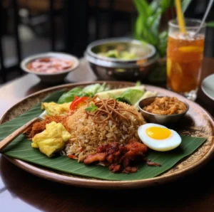 nasi goreng dan teh